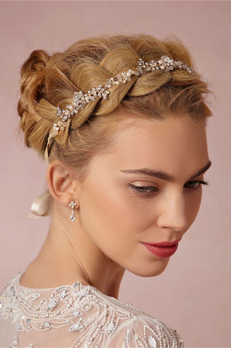 Hochzeit - Perlen-Blütenblatt Halo