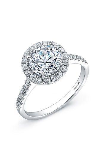 Свадьба - Bony Леви 'Люкс' Pave Diamond Корзина Semi Mount Ring (Nordstrom Exclusive)