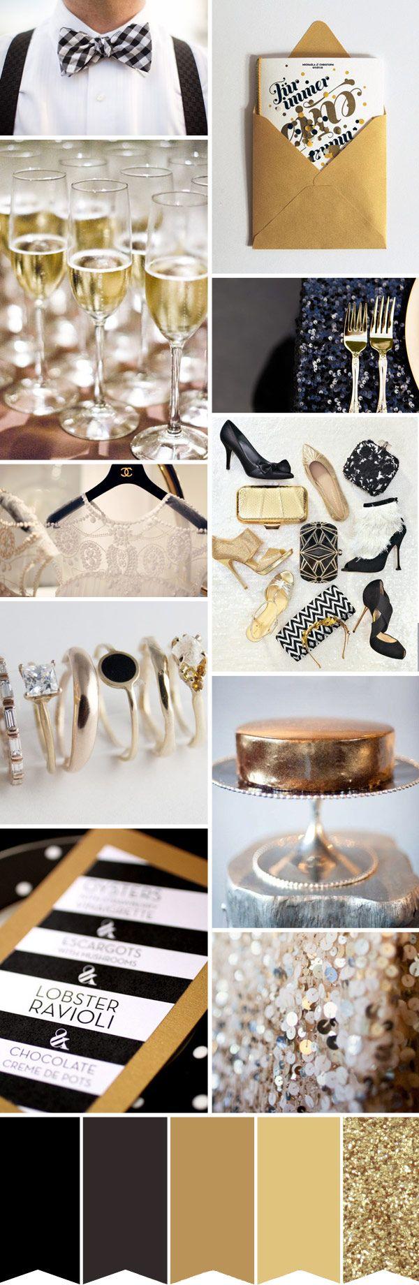 Wedding - Glitter And Glam - Black Tie Wedding Inspiration