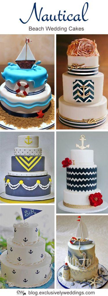Wedding - Five Perfect Designs For Your Beach Wedding Cake