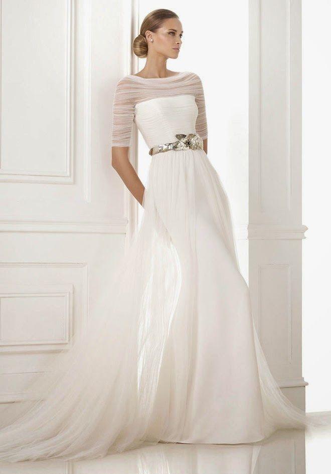 Wedding  Long Sleeved amp; 3/4 Length Sleeve Wedding Gown Inspiration