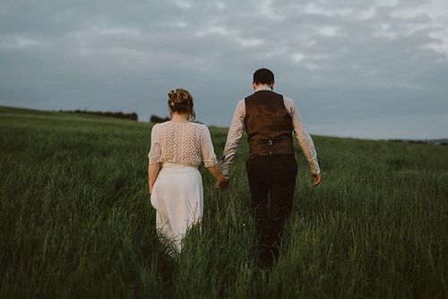 Hochzeit - Gehen zur Kapelle