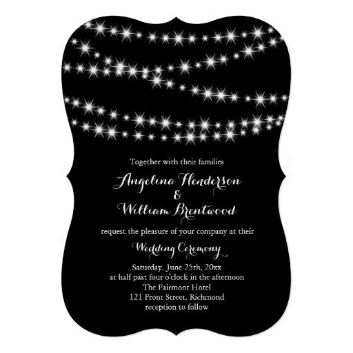 Wedding - Twinkle Lights Wedding Invitation 2