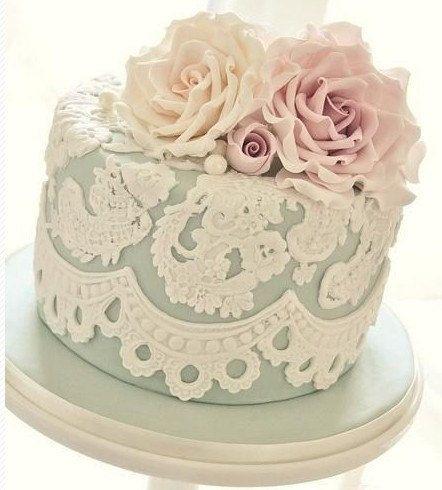 Wedding - Food Grade Vintage Unity Elegant Pearl Instant Lace Border Gumpaste Mold Wedding Fondant Cake Decoration Tool