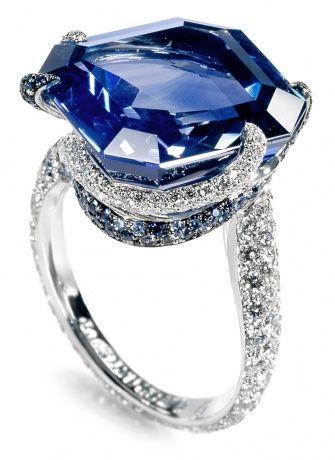 Wedding - Something Blue: Our Favorite Sapphire-and-Diamond Rings