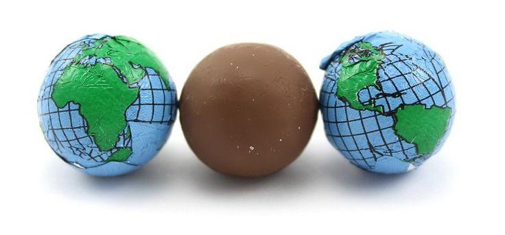 Hochzeit - Schokoladenfolie Erde Balls