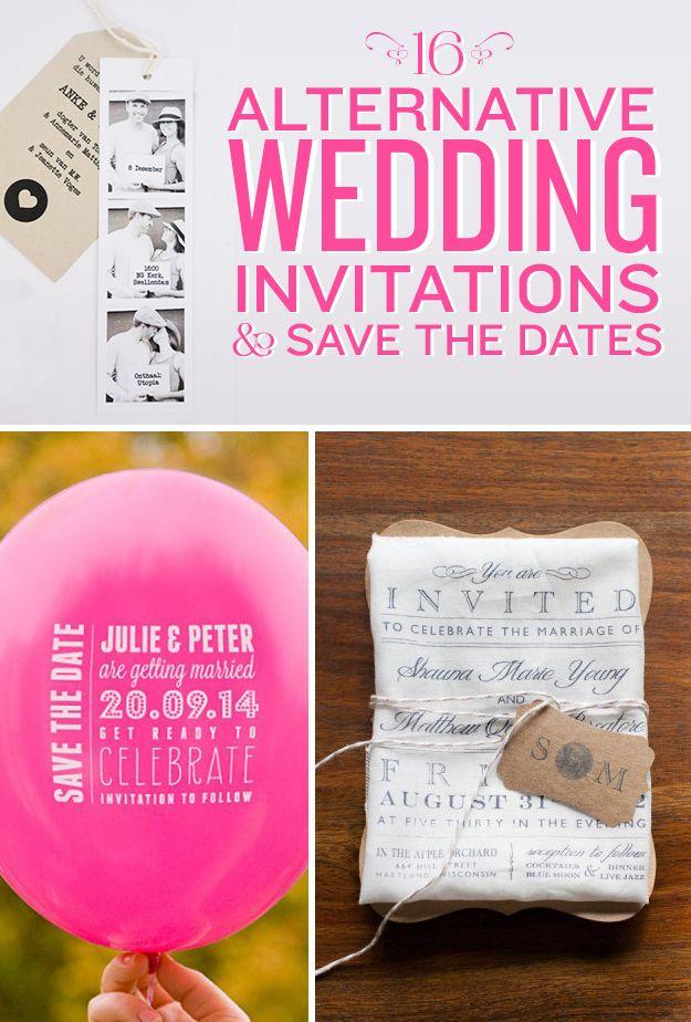 Wedding - 16 Alternative Wedding Invitations And Save The Dates