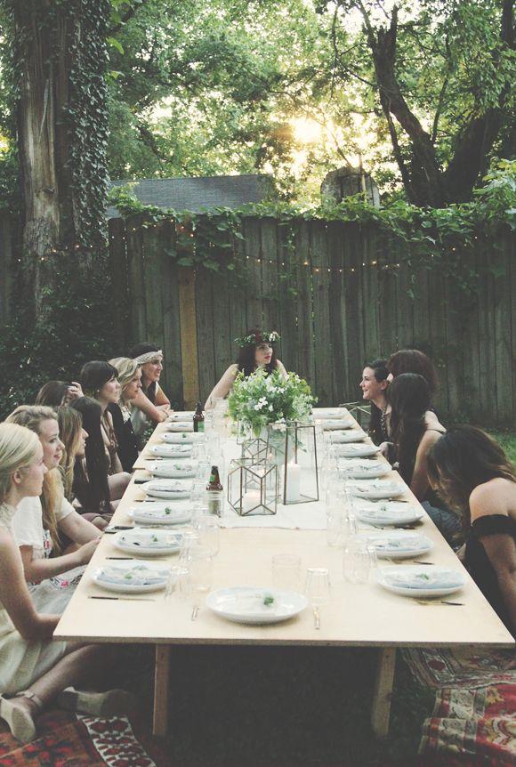 Hochzeit - Backyard Dinner Party mit Ruthie Lindsey & Lokales Milk