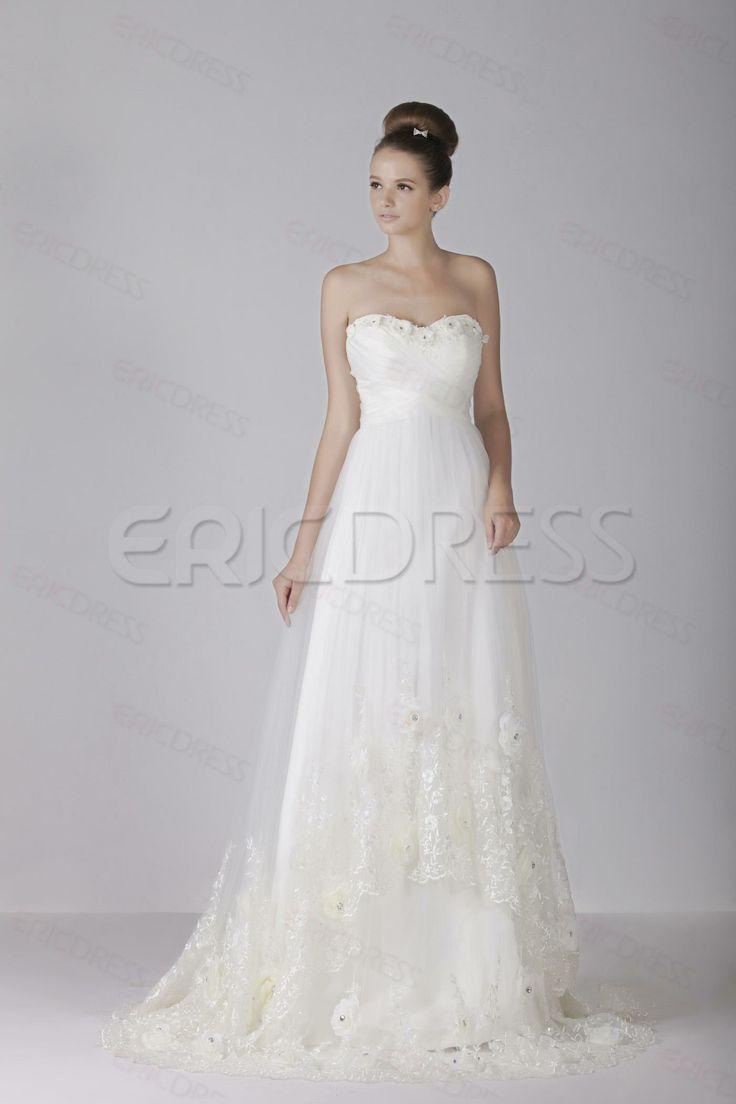 Wedding - $ 158.99 Amazing Empire Sweetheart Floor-length Court Lace Trimmed Alex Sande's Wedding Dress