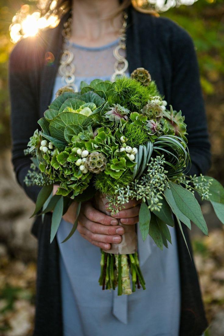 Mariage - Bouquets en vert