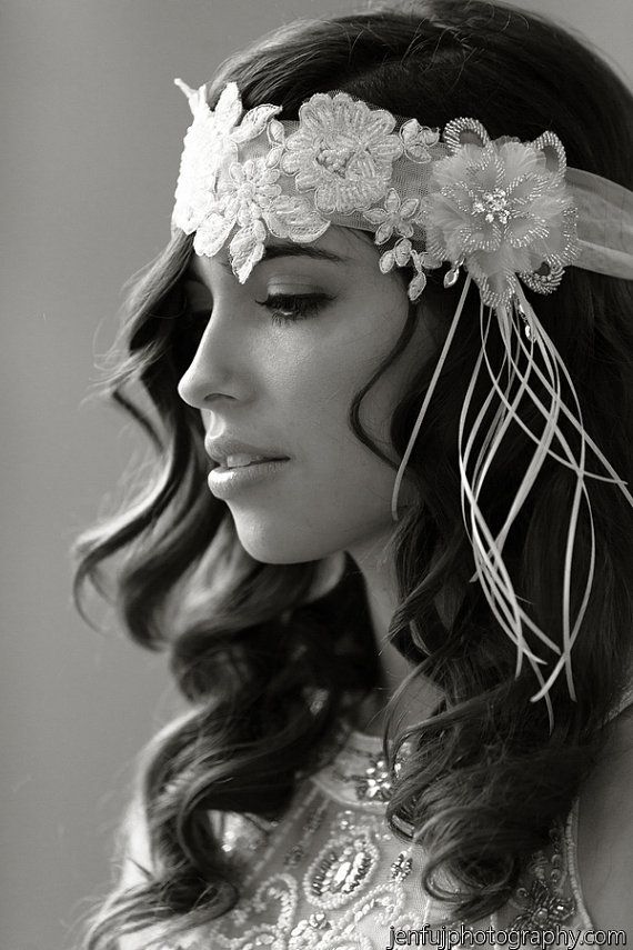 Wedding - English Netting Head Wrap, Headband, Available In Of Ivory, Off White And White