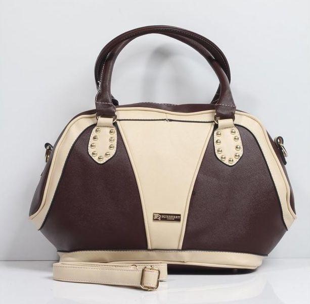 زفاف - Burberry Ladies Brown and Cream V901 Handbag