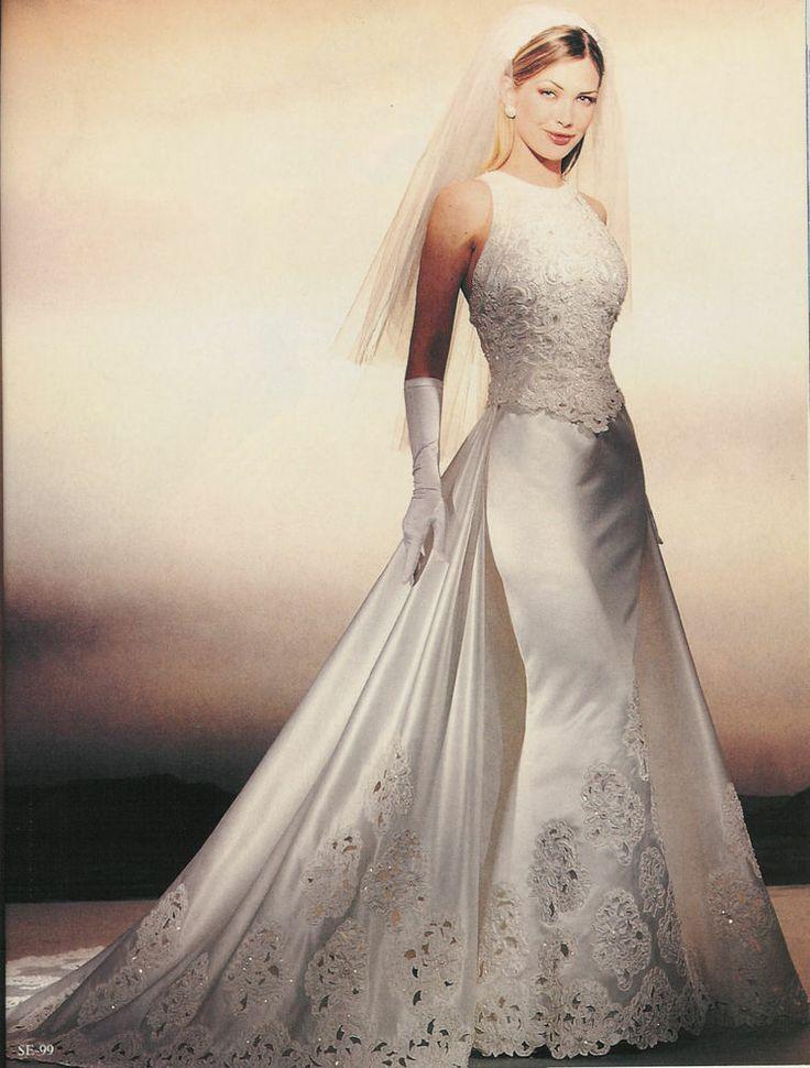 Hochzeit - Demetrios Meerjungfrau-Stil Brautkleid (Größe 4 Petite)