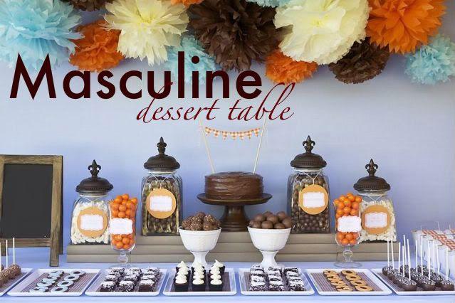 Wedding - Masculine Dessert Table- 30th Birthday Party - Kara's Party Ideas - The Place For All Things Party