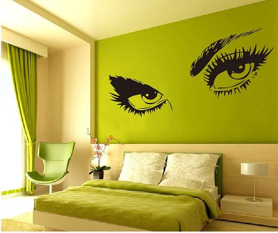 Audrey Hepburns Sexy Eyes Wall Decal Black Large Removable Vinyl Wall Sticker Waterproof