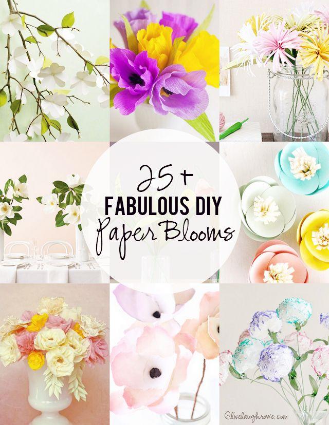 Wedding - 25  DIY Paper Blooms