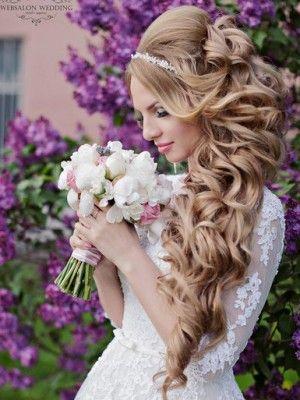 Wedding - Long curled pretty hairstyles
