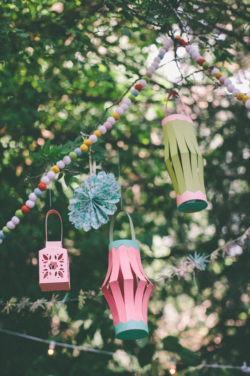 Wedding - Easiest Hanging Paper Lantern Tutorial In The World