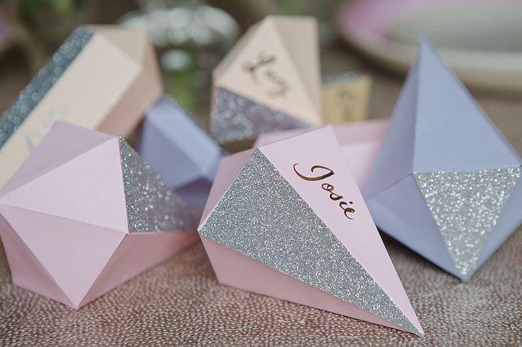 Wedding - How To Make Glitter Gem Place Names For Your Wedding Reception