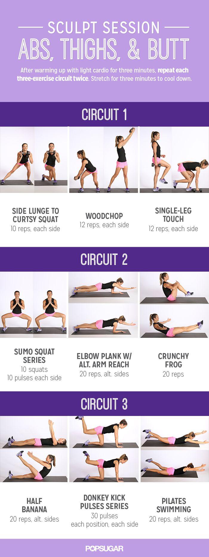 Wedding - Printable Workout: Sculpt Session For Abs And Glutes