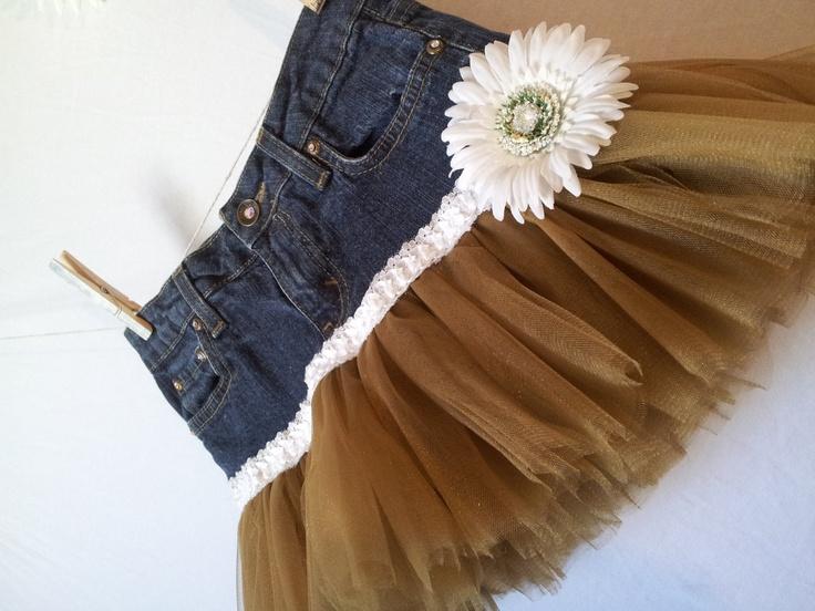 Wedding - Antique Gold Tutu Skirt Size 8 Girls Great For Pageants Or Photo Shoot