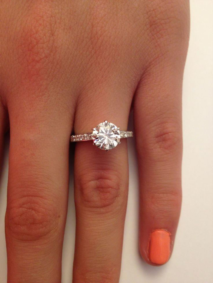 Wedding - 2.02 Ct Round Cut Diamond Solitaire Engagement Ring 14k White Gold