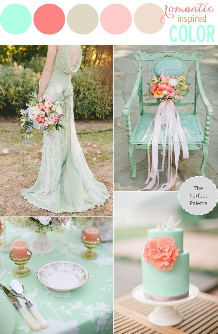 Wedding - Color Story: Mint And Coral