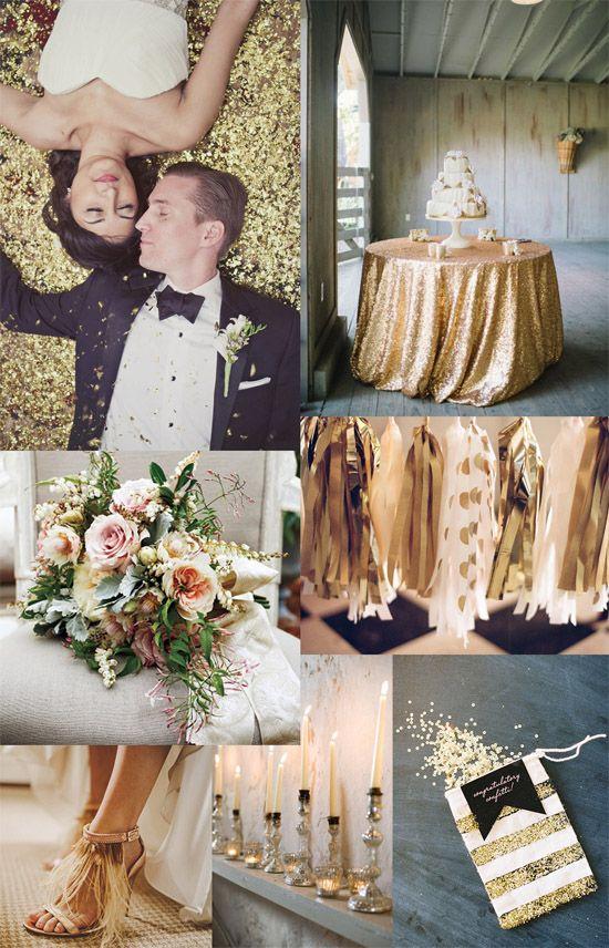 Hochzeit - Glitter Goldhochzeits-Feier