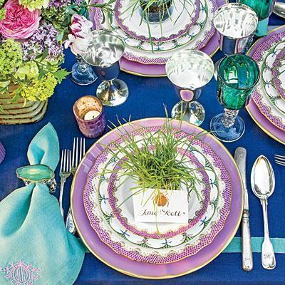 Wedding - Spring Garden Party Table Setting
