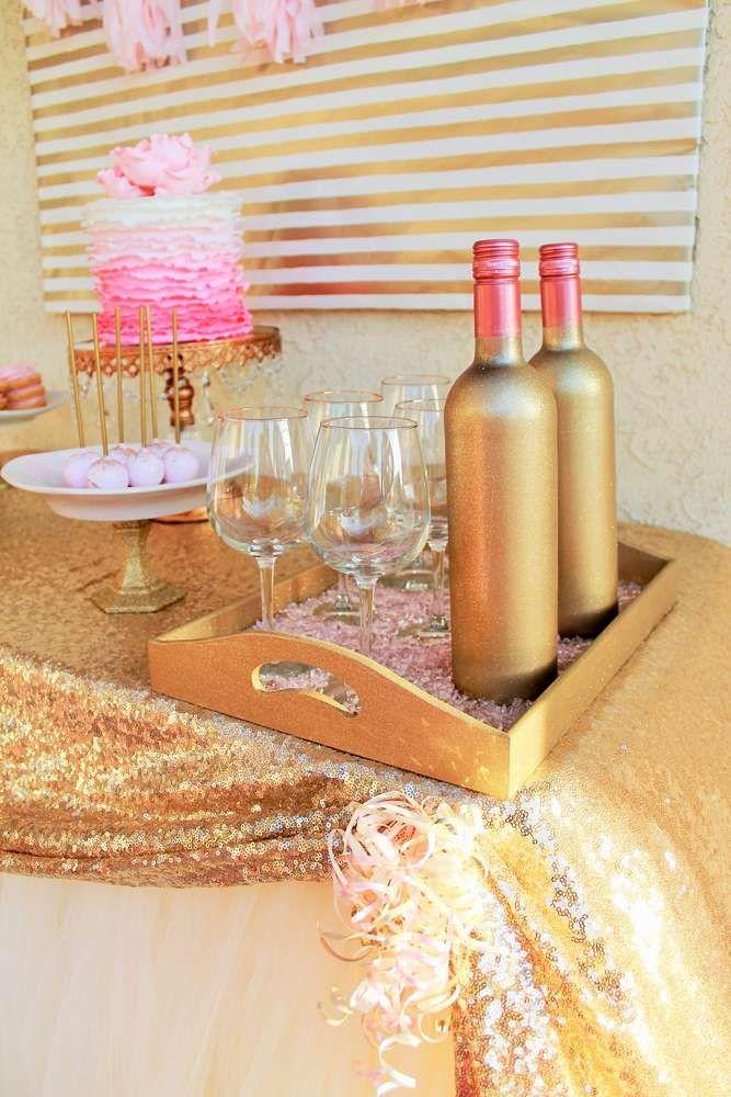 Wedding - Pink & Gold Birthday Party Ideas