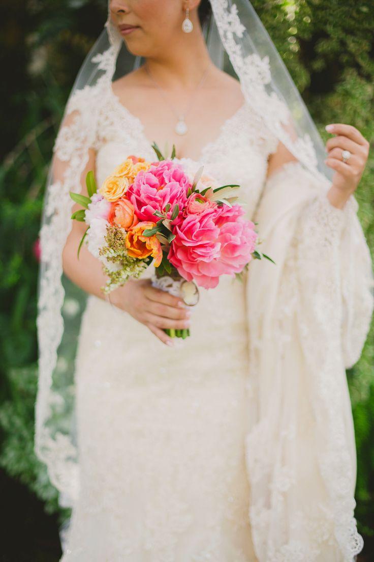 Wedding - Colorful Lace-Detailed Vintage Garden Wedding