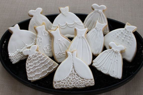 Mariage - Robe de mariée Cookie Favors, le bonbon 16, douche nuptiale, de bal, Cookie personnalisé Favors, Princesse cookies, personnalisé