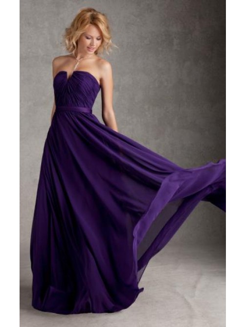 Mariage - Long purple evening dresses