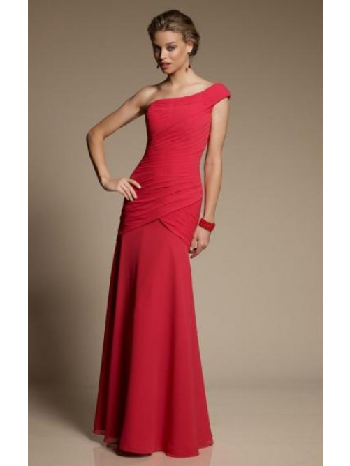 Свадьба - Red Bridesmaid Dress Cheap 2014