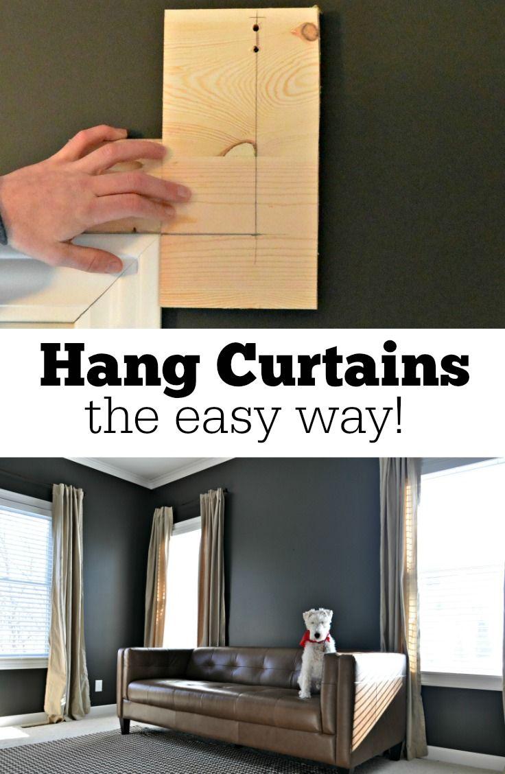 Hochzeit - How To Hang Curtains The Easy Way