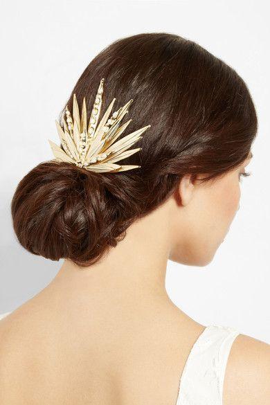 Wedding - Apache Gold-dipped Pearl Hairclip