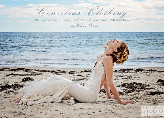 زفاف - Venus Gown//get Conscious, Conscious Clothing, Hemp Wedding Gown, Hemp Wedding Dress, Hemp Couture