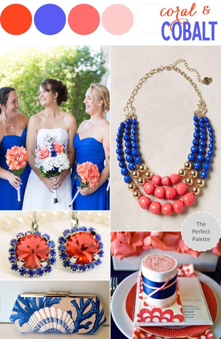 Hochzeit - Color Story: Coral   Cobalt