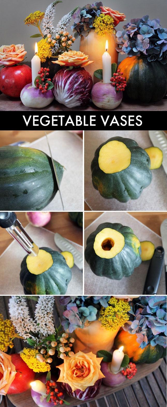 Hochzeit - How To Turn Vegetables Into Vases
