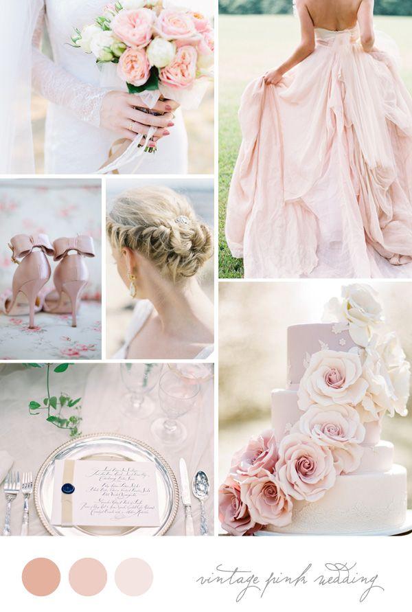 Wedding - Inspiration Board: Vintage Pink Wedding