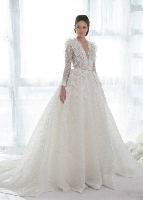 Mariage - Long Sleeved & 3/4 Length Sleeve Wedding Gown Inspiration