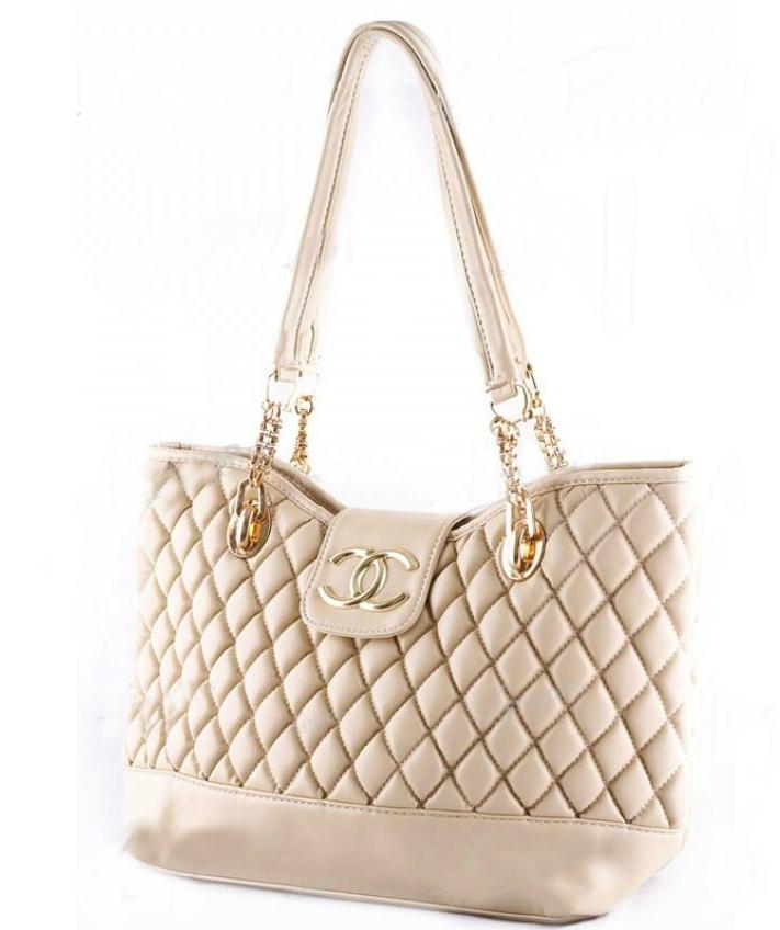 زفاف - CHANEL Creamy Quilted Womens Dual Handles Hand bag