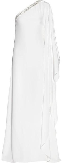 Hochzeit - Emilio Pucci Embellished silk-satin kaftan-style gown