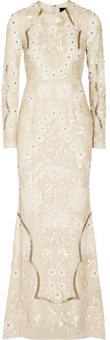 زفاف - Needle & Thread Embellished crepe gown