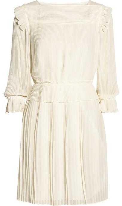 Mariage - ALICE by Temperley Rose pleated georgette mini dress
