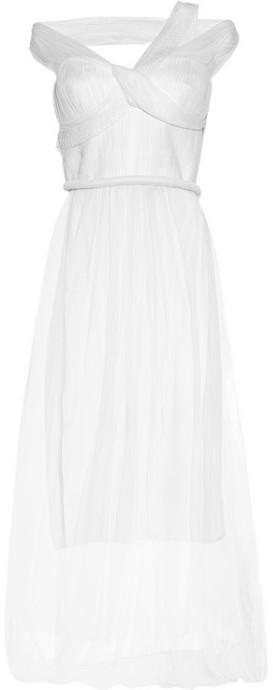 Hochzeit - Sophia Kokosalaki Metis tulle-covered silk gown