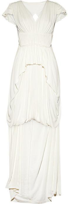 Mariage - Sophia Kokosalaki Philotes pleated stretch-crepe gown