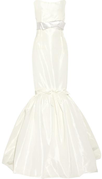 زفاف - Lanvin Strapless faille gown