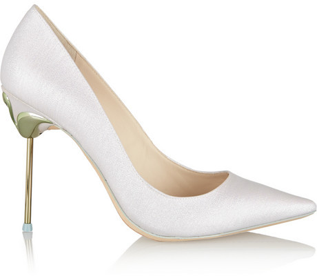 Mariage - Sophia Webster Coco glitter-finished twill pumps