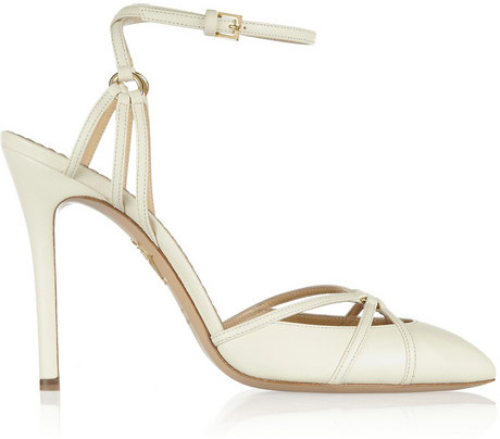 Mariage - Charlotte Olympia Minx leather pumps